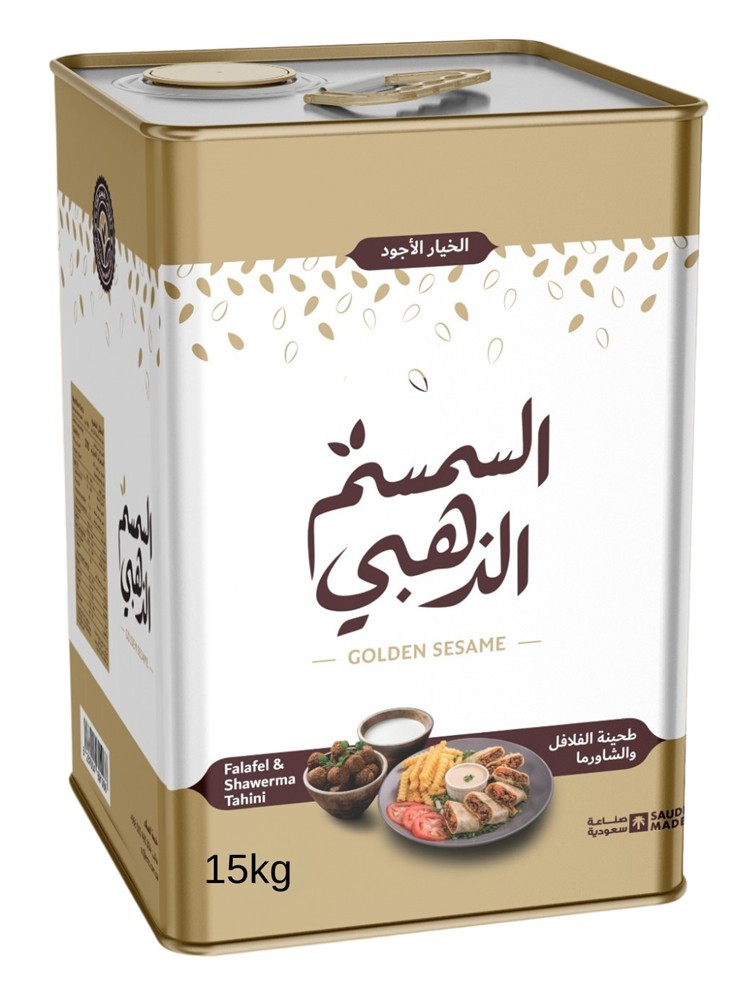 [4315] Tahina Sauce for Falafel&shawirma Golden Sesame  tin 14 kg Net